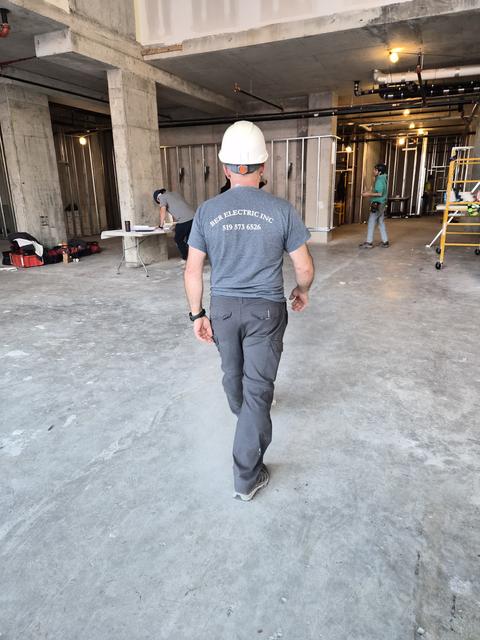 Electrical site work in progress