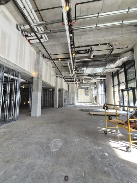Commercial electrical rough-in at framing stage